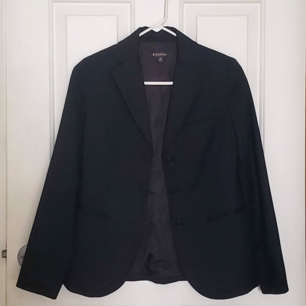 Brooks Brothers Blazer Jacket Womens Size 2 Petite Navy Blue Sport Coat